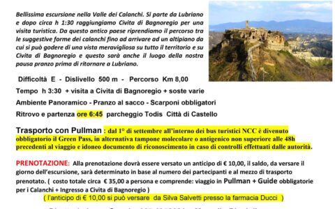 CIVITA DI BAGNOREGIO I CALANCHI DA LUBRIANO 12 Settembre 2021